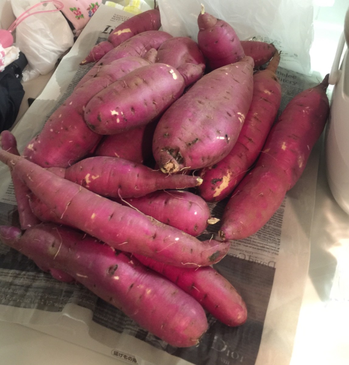 My wife and I own harvest of satsumaimo